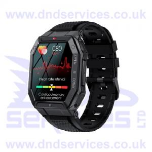 Sport Smart Watch Skull Black