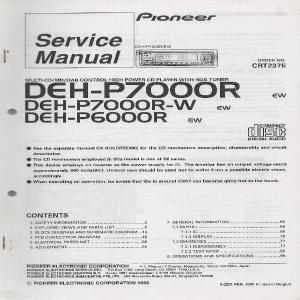 DEH-P7000R / P7000R-W / DEH-P6000R