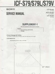 ICF-S79 / S79L / S79V