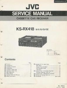 KS-RX418 B/E/G/GI/GE