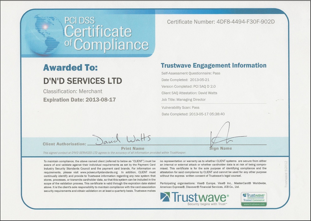 Trustwave PCI DSS 2013